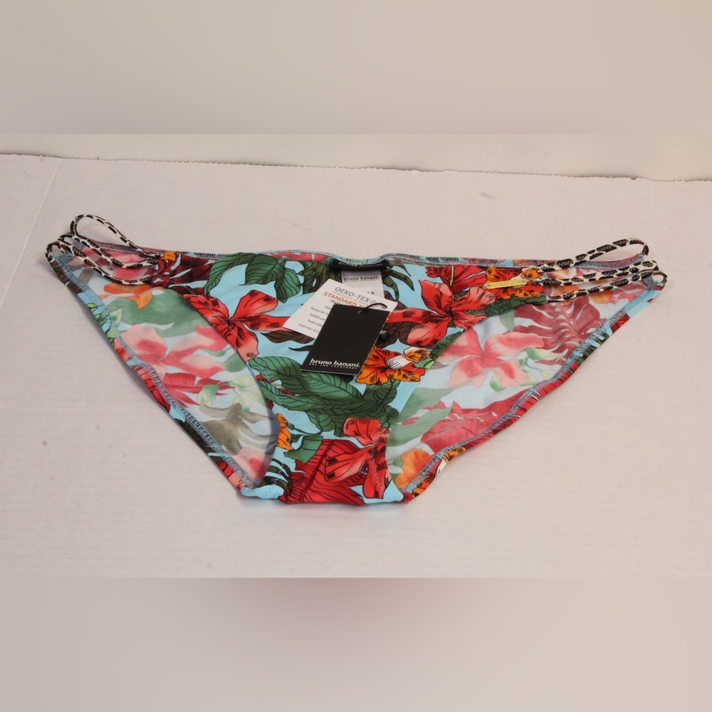 Bruno Banani Women's White & Multicolor Floral Swimsuit Bottom Size 6 NWT